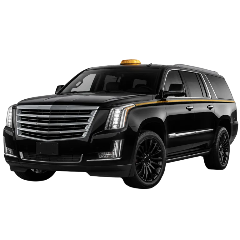 Black Cadillac Escalade taxi